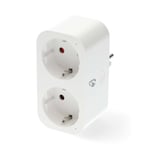 Nedis SmartLife Smart Plug | Wi-Fi | IP21 | Strömmätare | 3680 W | Type F (CEE 7/7) | 0 - 55 °C | Android™ / IOS | Vit | 1 st