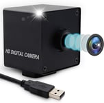 Caméra Usb 2 Mp Autofocus 100 Degrés Webcam Hd 1080P 60Fps Usb Avec Mini Boîtier Mini Caméra Pour Robot Atm Kiosque Machine Industrielle Hd Surveillance Web Cams Otg Pr En Charge Plug & Play Usb