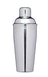 BarCraft Double-Walled Insulated Stainless Steel Cocktail Shaker with Recipe Leaflet, 500 ml (17.5 fl oz)