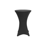 Housse pour table haute pliante 80cm Noir