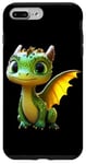 Coque pour iPhone 7 Plus/8 Plus Dragon Petit Bébé Vert Dragon Doux Dragons