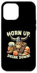 Coque pour iPhone 14 Pro Max Bière Horn Up Drink Down Viking Beer Buvant de la bière Funny Warrior