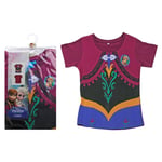 NEW Official Disney Frozen Anna dress design print t-shirt 2-3yrs