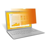 3M personvernfilter i gull for 13.3" Laptop with COMPLY Attachment System - notebookpersonvernsfilter