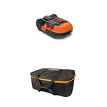 WORX Landroid M500+ WR165E Robot Lawn Mower for medium gardens up to 500m2 + WORX WA0197 Landroid Robot Mower Storage Bag