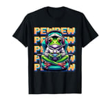 Cute Gaming Frog Pew Video Game Graphic Men Boys Kids Women T-Shirt