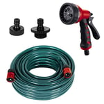 Einhell Kit d'accessoires pour pompes de surface (4 pièces, accessoires de pompe, kit d'accessoires côté pression, tuyau d'arrosage, 2 adaptateurs, douchette de jardin)