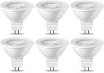 Amazon Basics ampoules spot LED GU5.3 MR16 4.5 W (équivalent 35 W) Blanc Chaud Intensité non variable, Lot de 6