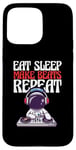 Coque pour iPhone 15 Pro Max Producteur de musique Beatmaker Eat Sleep Make Beats Repeat