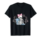 Funny Skeleton Drinking Coffee Caffeine Lover Coffee Brewer T-Shirt