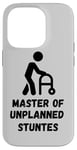 iPhone 14 Pro Master of Unplanned Stunts Funny Accident Prone Humor Art Case