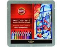 Koh I Noor Polycolor Fargestifter 48 Farger Metallemballasje (214947)