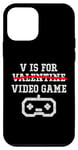 Coque pour iPhone 12 mini V Is For Valentine (jeu vidéo) Funny Happy Day