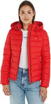 Tommy Jeans Women's Basic Jacket for Transition Weather, Red (Deep Crimson), XXS