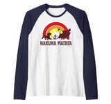 Disney The Lion King Sunset Hakuna Matata Line Up Raglan Baseball Tee