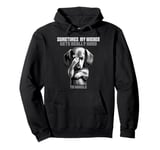 Funny dachshund wiener weiner dog sometimes hard to handle Pullover Hoodie