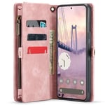 CaseMe mobildeksel 008 8-kort Google Pixel 9 Pro - Rosa