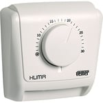 VEMER VE019600 KLIMA 3 - Thermostat d'ambiance Mécanique avec Bouton, Fonction Chauffage et de Refroidissement, Blanc
