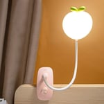 Groofoo - Lampe de Bureau led Dimmable,Lampe de Chevet Enfant avec Coloré Veilleuse,Port de Chargement USB,3 Niveaux de Luminosité/Porte