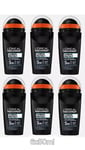 6 X L'Oreal Men Expert Carbon Protect 48H Anti-Perspirant Roll-On Deodorant 50ml