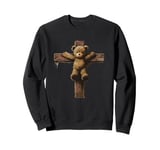 Nice crucified Teddy Bear Costume for Boys and Girls Sweatshirt