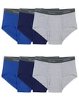 Fruit of the Loom Mens Tag-Free Cotton Briefs, Big Man - 6 Pack - Assorted, 3XL