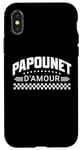 Coque pour iPhone X/XS Papounet d'amour cadeau anniversaire papa fête des pères