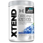 XTEND Original BCAA Powder Blue Raspberry Ice 30 Servings | 7g BCAAs Per Serving | Sugar Free Branched Chain Amino Acids and Electrolytes Powder for Post Workout Muscle Recovery and Hydration