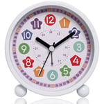 Tuserxln - Réveil, réveil pour enfants numérique sans tic-tac, réveil d'apprentissage silencieux, horloge d'apprentissage, horloge pour enfants,