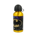 My sweety pop - Gourde - Aluminium - Pour enfant - Crèche - Maternelle - Ecole - Vacances - Repas - 17,5 cm – 400 ml - Hydratation - Idée Cadeau (Batman - Doré)