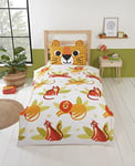 Rapport Home Wild Cats Kids Duvet Set (Single),Orange