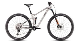 Vtt tout suspendu cube stereo one22 race shimano deore deore xt 12v 29   argent raw metal 2025