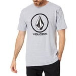 Volcom Men's Crisp Stone Heather Gray Short Sleeve T Shirt XL A3512300