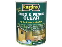 Rustins Quick Dry Shed And Fence Clear Protector 5 Litre RUSECWP5L