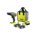 Ryobi - Perceuse-visseuse - R18DD3-215S - 18V One+ - 2 Batteries 1.5Ah - 1 Chargeur