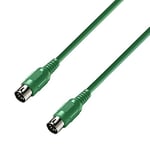 Adam Hall Cables 3 STAR MIDI 0600 GRN - Câble MIDI 6 m vert