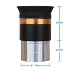 62° Wide Angle Aspheric Eyepiece 4Mm Focal Length Clear Image 1.25 Inch As Set