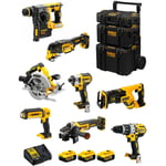 DeWALT Kit DWK803 (DCD996 DCH273 DCG405 DCF887 DCS355 DCS367 DCS570 DCL050 3 x 5,0 Ah DCB115 Caddy 3en1)