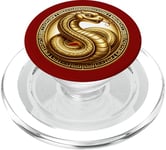 Année du serpent en or PopSockets PopGrip pour MagSafe