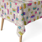 ECOMMERC3 Nappe Anti-tâche pour Table rectangulaire Taille 240 x 140 cm - Nappe Anti-Taches au Toucher Extra-Douce et imperméable, Couleur Unique