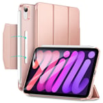 ESR Ascend Trifold Stand Folio Case for Apple iPad Mini (6th Gen.2021) Rose Gold