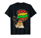 Afro Teacher African American Inspirational Word Cloud T-Shirt