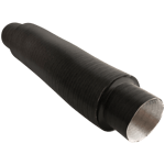 Lyddemper for Varmluft 75mm Slange Sort APK