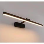 Badrumsspegel pannlampa modern minimalistisk LED spegellampa - svart, 50cm, 10W, 1st- Perfet