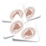 4x Triangle Stickers - Valknut Rune Trinity #4139