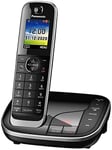 Panasonic KX-TGJ420EB Landline Phone Cordless, House phones, Automated Call Blocker, Answer machine, Colour Display, Single Handset - Black