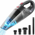 Aspirateur à Main sans Fil 4000Pa Charge USB Aspirateur de Voiture Portable 120W avec Fonction Huimide & Sèche,