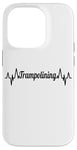 Coque pour iPhone 14 Pro Trampoline ECG Heartline Trampoline Gymnaste