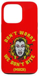 Coque pour iPhone 13 Pro Graphique Vampire Horror We Don't Bite Much Blood