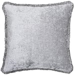 Paoletti ASTBURY 50X50 Poly Cush Silver, Polyester, Silber, 50x50cm